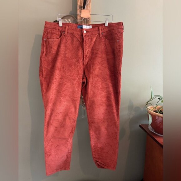 13.) Old Navy / OG Straight / Burnt Orange /  Corduroy Pants - Picture 1 of 6